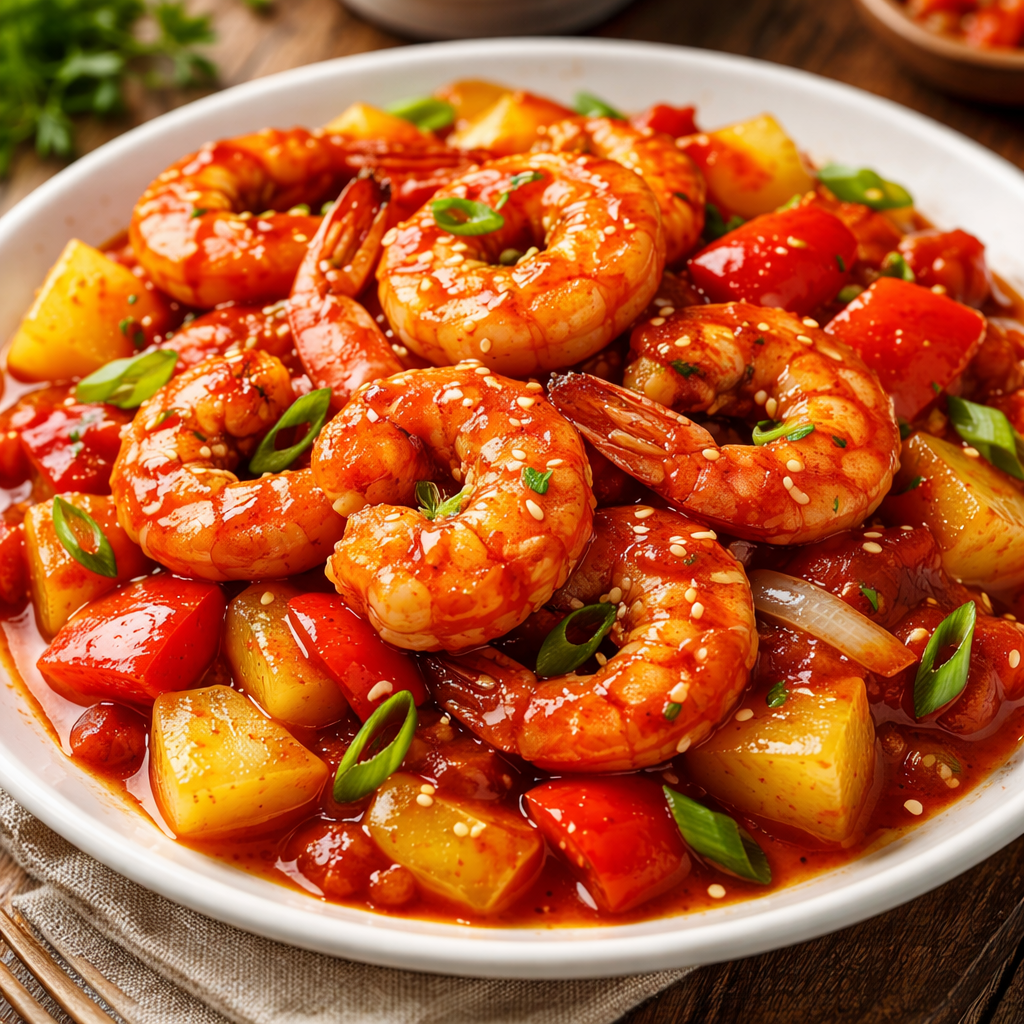 Udang saus asam manis Mang Engking